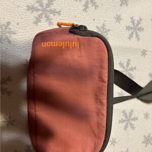 Lululemon Rose and Charcoal Crossbody Bag